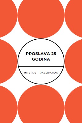 Proslava 25 godina orange modern-geometric-&-linear