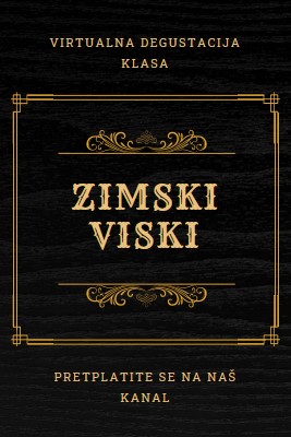 Zimski viski black vintage-retro