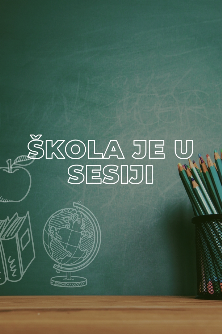 Škola je u sesiji green modern-simple