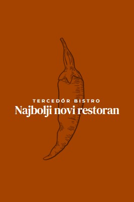 Mi smo najbolji novi restoran red modern-simple