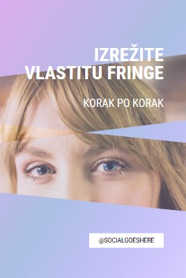 Izrežite vlastitu fringu purple modern-bold