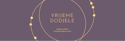 Vrijeme je za podijela purple modern-simple