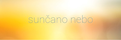 Sunčano nebo yellow modern-simple