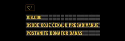 Postanite donator orgulje danas black modern-bold