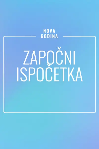 Novi početak blue modern-bold