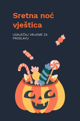 Uћi u slatkoj noжi vjeљtica black whimsical-line