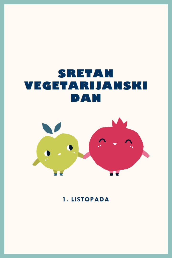 Sretan vegetarijanski dan white whimsical-line