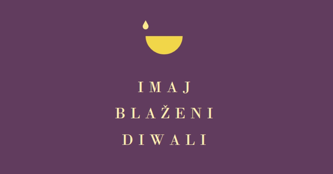 Diwalski blagoslovi purple modern-simple