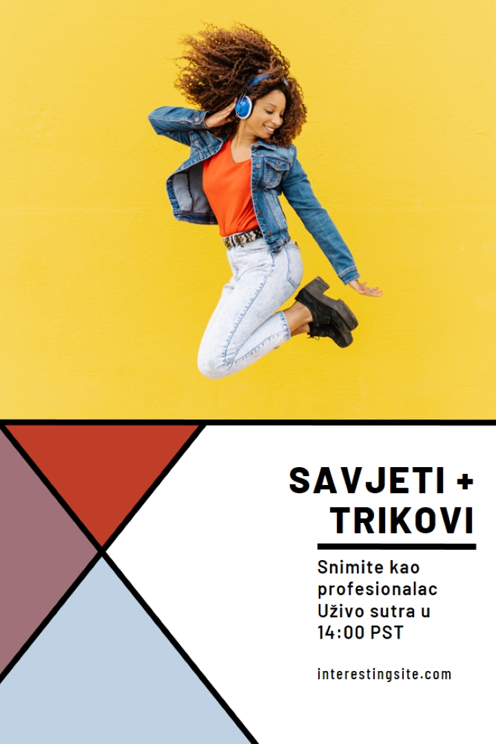 Muzika za moje uši yellow modern-bold