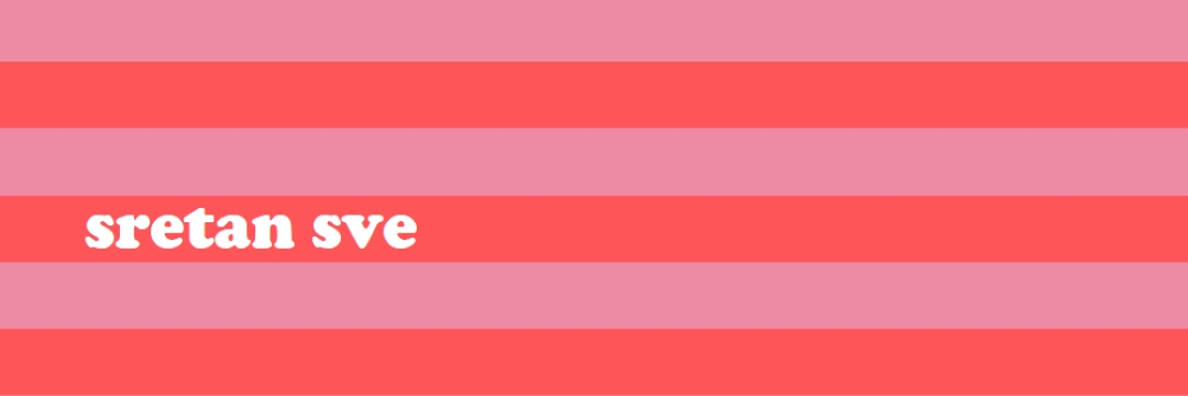 Sve je veselo pink modern-bold