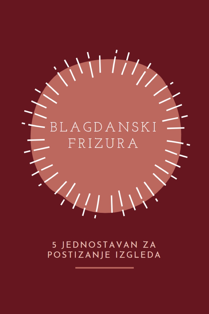 Praznične frizura red organic-simple