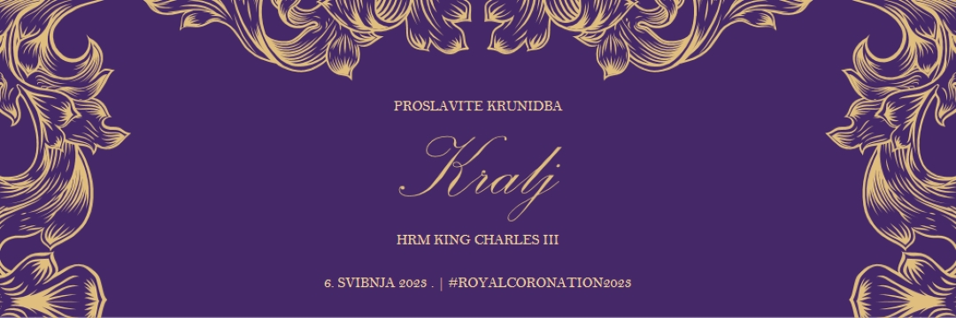 Krunidba za kralja purple modern-simple