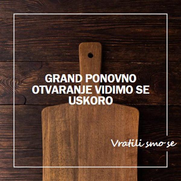 Vratili smo se brown modern-simple