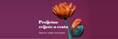 Svježe cvijeće purple modern-simple