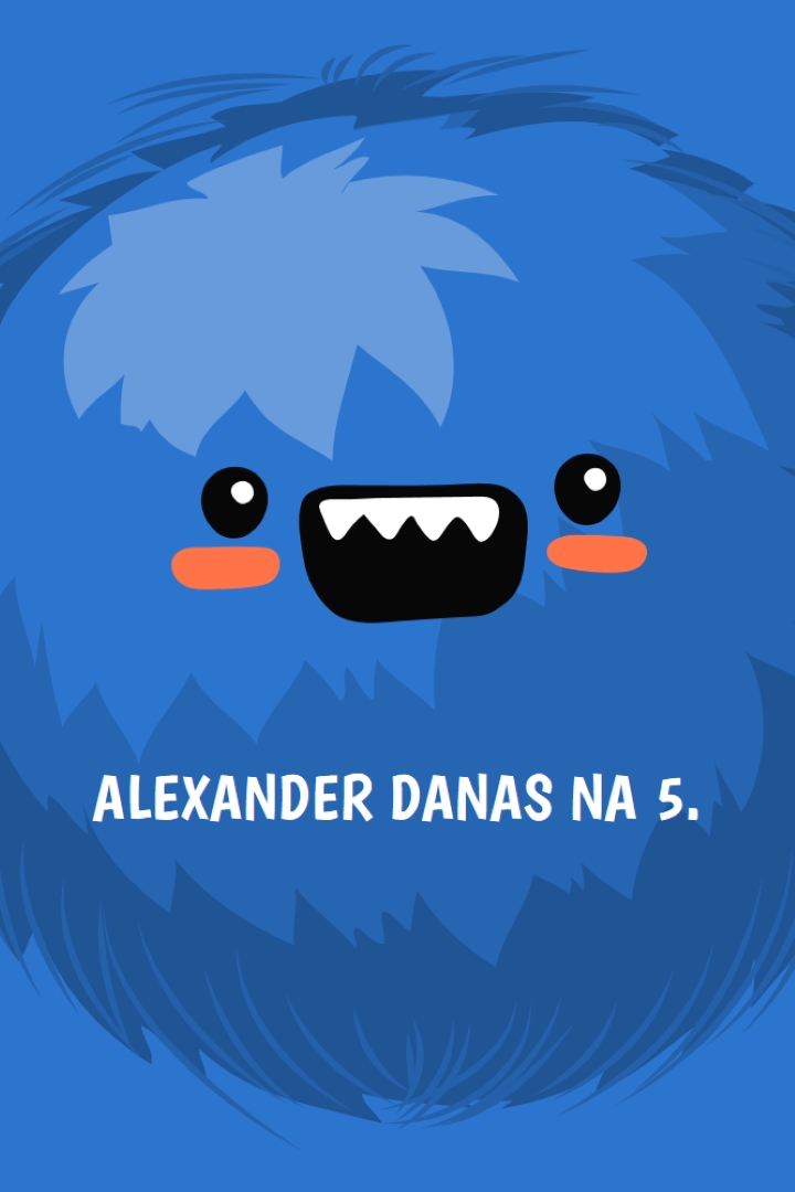 Malo čudovište puni pet blue whimsical-color-block