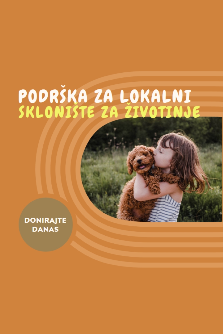 Pomoć za sklonište orange whimsical-color-block