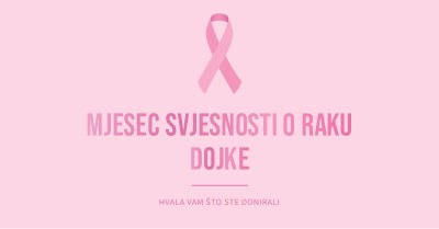 Mjesec svjesnosti o raku dojke pink modern-simple