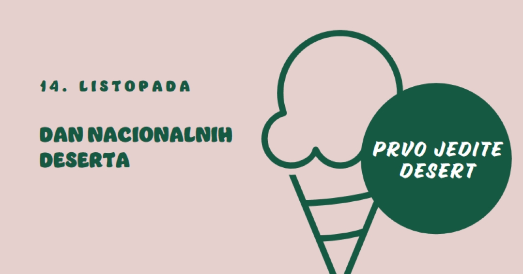 Nacionalni dan deserta pink vintage-retro