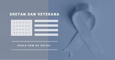 U čast američkih veterana gray modern-simple