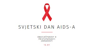 Podizanje svijesti o AIDS-u white modern-simple