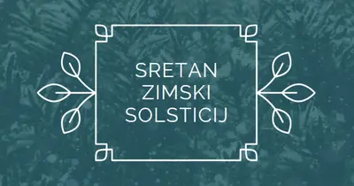 Zimski solsticij green modern-simple