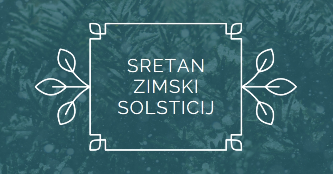 Zimski solsticij green modern-simple