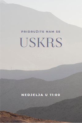 Pridružite nam se u Uskrsnu nedjelju gray modern-simple