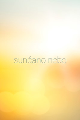 Sunčano nebo yellow modern-simple