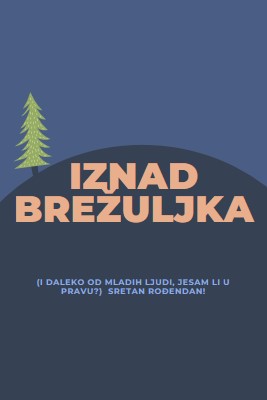 Iznad brda blue modern-bold