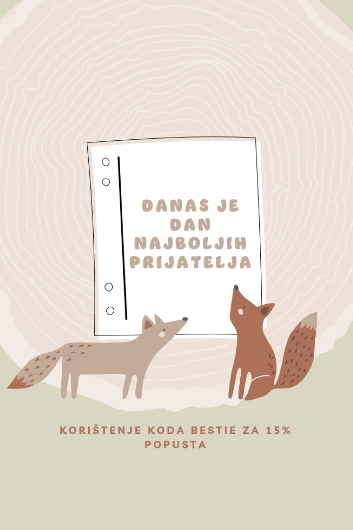 Doista prijatelj brown whimsical-color-block