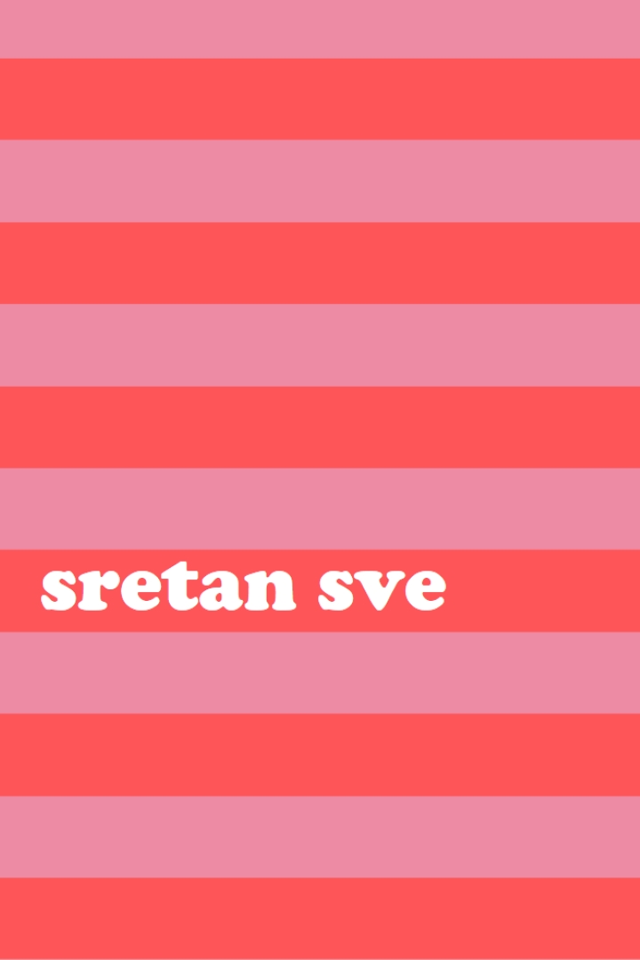 Sve je veselo pink modern-bold