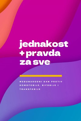 Čast Međunarodni dan protiv homofobije purple modern-bold