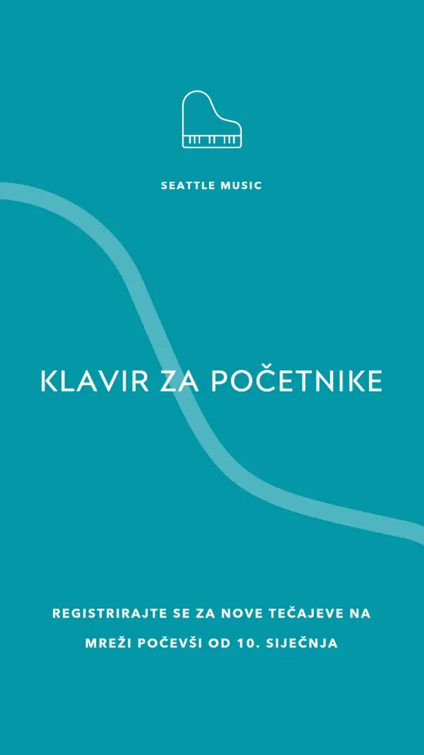 Satovi klavira blue modern-simple