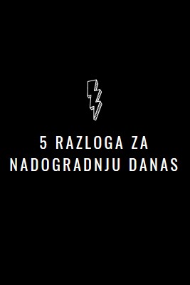 Pet razloga za nadogradnju black modern-bold