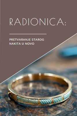 Radionica za nakit brown organic-simple