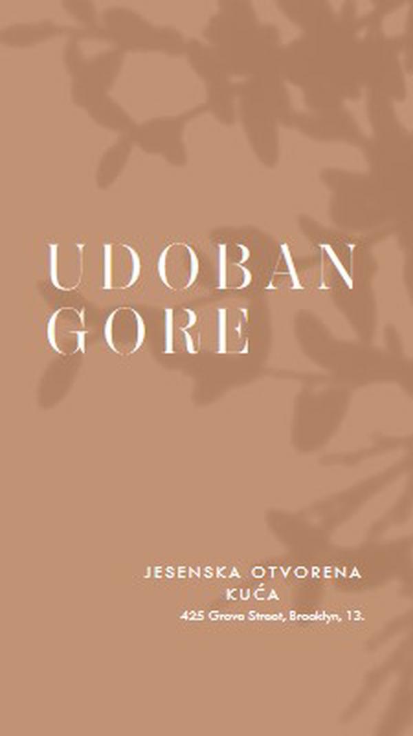 Udoban gore brown modern-simple