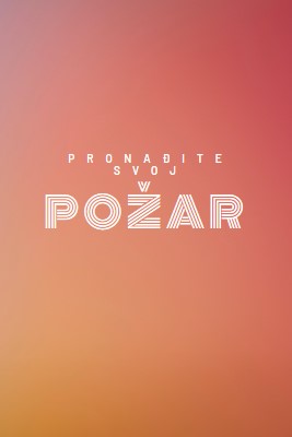 U požaru orange modern-bold