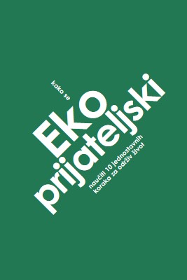 Ekološki savjeti green modern-bold