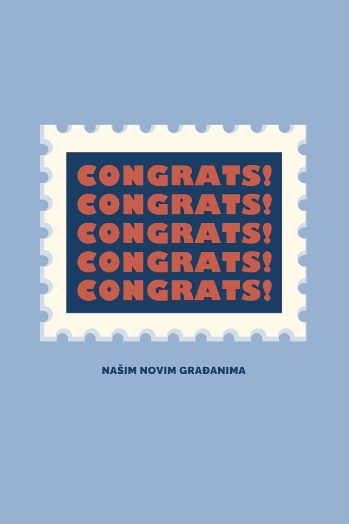 Congrats to our new citizens blue modern-simple
