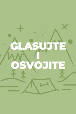 Glasajte i osvojite green whimsical-line