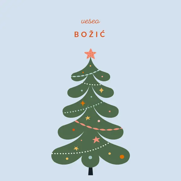 O božićno drvce green whimsical-color-block