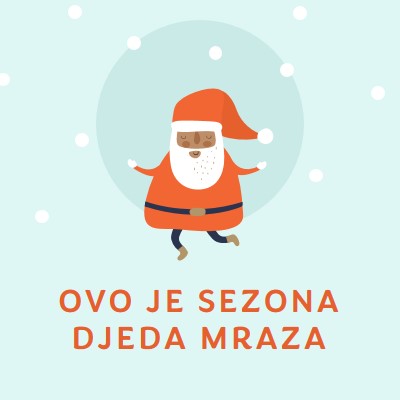 Ovo je sezona Djeda Mraza blue whimsical-color-block