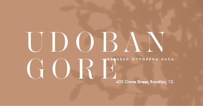 Udoban gore brown modern-simple