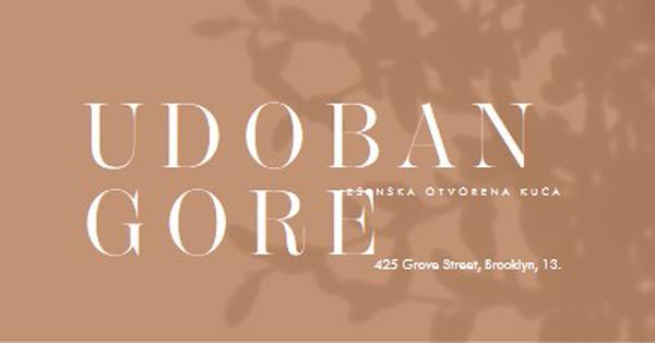 Udoban gore brown modern-simple