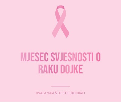 Mjesec svjesnosti o raku dojke pink modern-simple