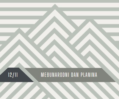 Međunarodni dan planina gray modern-geometric-&-linear