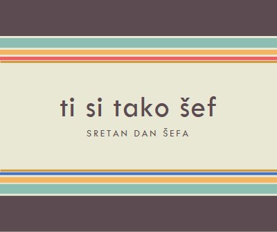 Ti si tako dobar šef brown vintage-retro