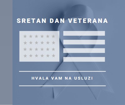 U čast američkih veterana gray modern-simple