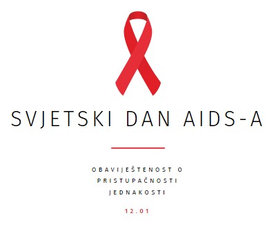 Podizanje svijesti o AIDS-u white modern-simple