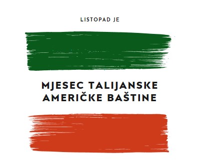 Proslavite talijansku američku baštinu white modern-bold